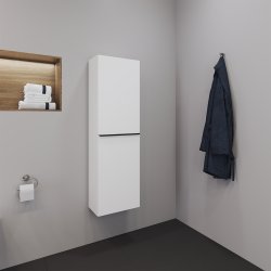 Duravit D-Neo halvhjskab, mat hvid, 400x240x1320 mm