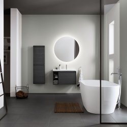 Duravit D-Neo vaskeskab - sort eg, 1-skuffe