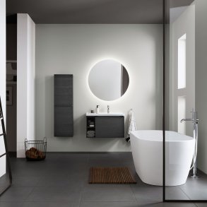 Duravit D-Neo vaskeskab - sort eg, 1-skuffe