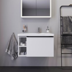 Duravit D-Neo vaskskab, mat hvid, 1-skuffe