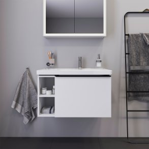Duravit D-Neo vaskskab, mat hvid, 1-skuffe