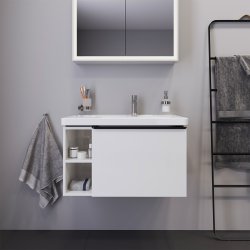 Duravit D-Neo vaskeskab - hvid hjglans,1-skuffe