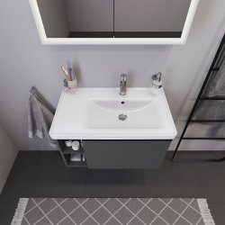 Duravit D-Neo vaskeskab - mat grafit, 1-skuffe