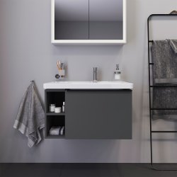 Duravit D-Neo vaskeskab - mat grafit, 1-skuffe