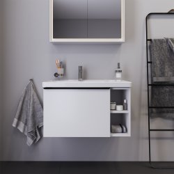 Duravit D-Neo vaskeskab - mat hvid, 1-skuffe