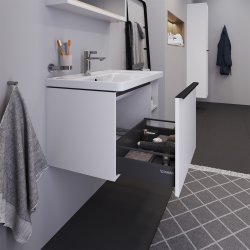 Duravit D-Neo vaskeskab - mat hvid, 1-skuffe