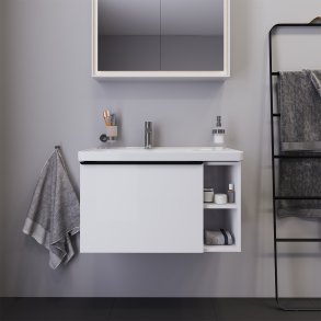 Duravit D-Neo vaskeskab hvid glans, 1-skuffe