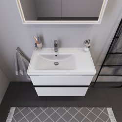 Duravit D-Neo vaskeskab - mat hvid, 2-skuffer