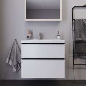Duravit D-Neo vaskeskab - mat hvid, 2-skuffer