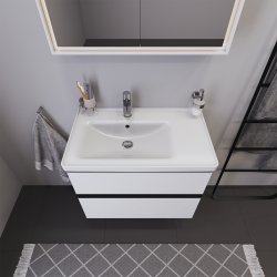  Duravit D-Neo vaskeskab - hvid glans, 2-skuffer