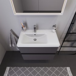 Duravit D-Neo vaskeskab - mat grafit, 2-skuffer