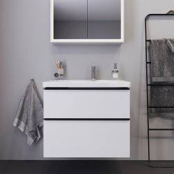 Duravit D-Neo vaskeskab - mat hvid, 2-skuffer
