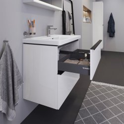 Duravit D-Neo vaskeskab - hvid glans, 2-skuffer