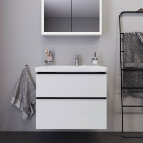 Duravit D-Neo vaskeskab - hvid glans, 2-skuffer