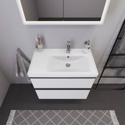 Duravit D-Neo vaskeskab - hvid glans, 2-skuffer