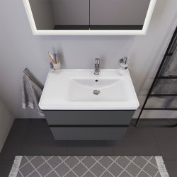 Duravit D-Neo vaskeskab - mat grafit, 2-skuffer