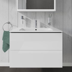 Duravit L-Cube underskab med 2 skuffer. 820x 481 mm. Hvid hjglans