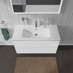 Duravit L-Cube vaskeskab med 2 skuffer. 1020 x 481 mm. Hvid hjglans.