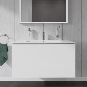 Duravit L-Cube vaskeskab med 2 skuffer. 1020 x 481 mm. Hvid hjglans.