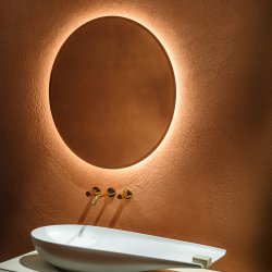 Laufen Frame rundt spejl m. lys, 80