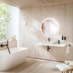 Laufen Frame rundt spejl m. lys, 80