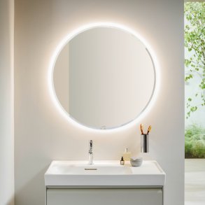 Laufen Frame rundt spejl m. lys, 80