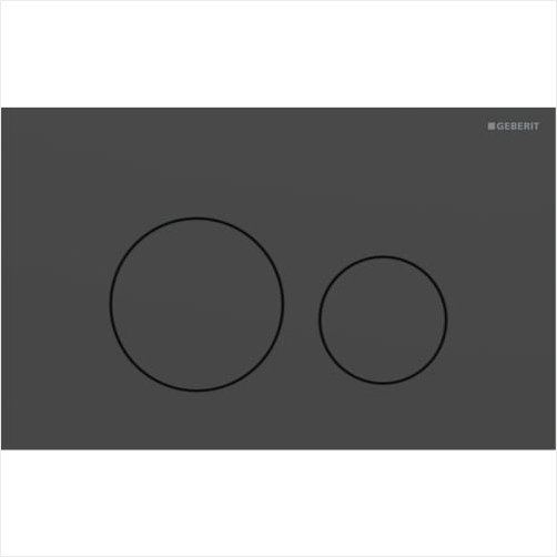 Geberit Sigma 40 betjeningsplade 246x152x4mm - Sort mat 