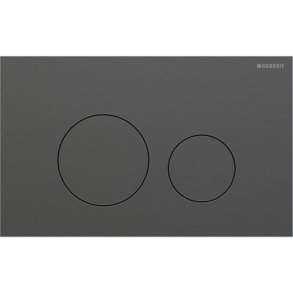 Geberit Sigma 40 betjeningsplade 246x152x4mm - Sort krom (Brstet)
