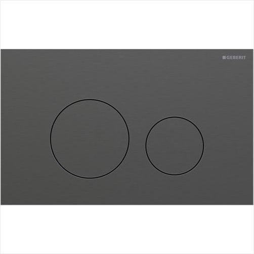 Geberit Sigma 40 betjeningsplade 246x152x4mm - Sort krom (Brstet)