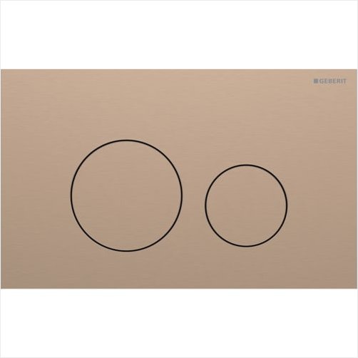 Geberit Sigma 40 betjeningsplade 246x152x4mm - Brstet rdguld