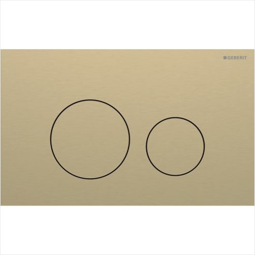 Geberit Sigma 40 betjeningsplade 246x152x4mm - Messing