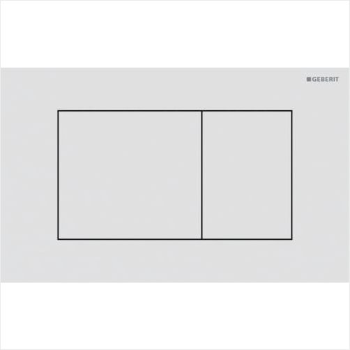 Geberit betjeningsplade 246x152x4mm - Hvid