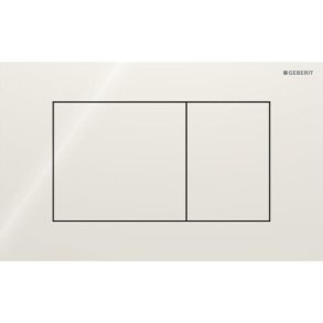 Geberit Sigma40 Square betjeningsplade - Beige glas