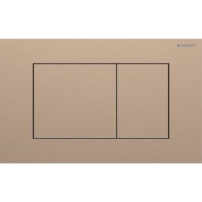 Geberit Sigma40 Square betjeningsplade  - B�rstet r�dguld