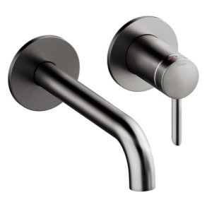 Damixa Iris hndvaskarmatur 18 cm tud - Brstet grafit gr