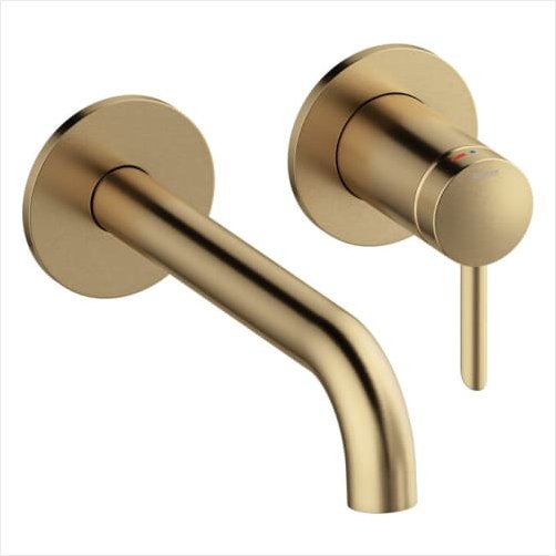 Damixa Iris hndvaskarmatur 18 cm tud - Brstet bronze