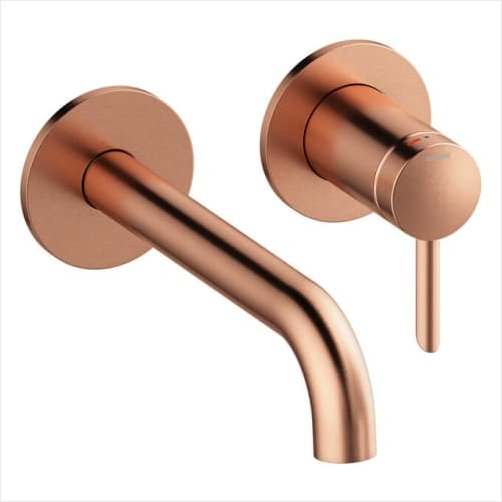 Damixa Iris hndvaskarmatur 18 cm tud - Brstet kobber