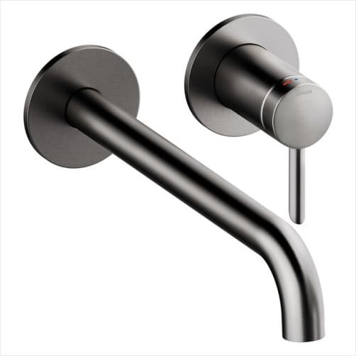 Damixa Iris hndvaskarmatur 25 cm tud - Brstet grafit gr