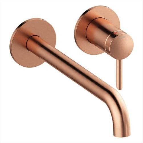 Damixa Iris hndvaskarmatur 25 cm tud - Brstet kobber