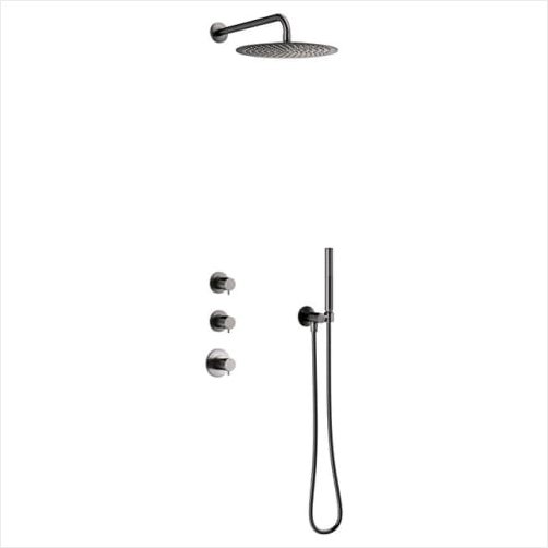 Damixa Iris XS1 brusesystem - Brstet grafit gr