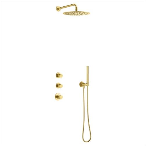 Damixa Iris XS1 brusesystem - Brstet messing