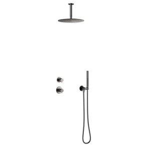 Damixa Iris DS2 brusesystem - Brstet grafit gr