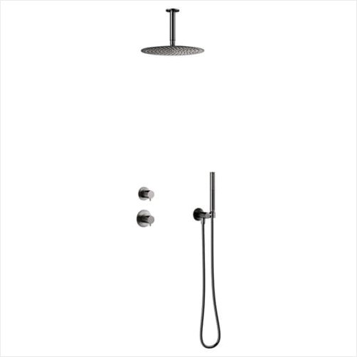 Damixa Iris DS2 brusesystem - Brstet grafit gr