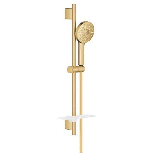 GROHE Euphoria 120 brusestang, 600 mm - B�rstet messing