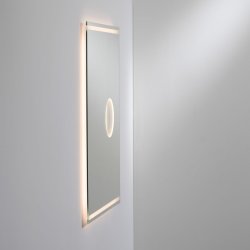 Loevschall Focus spejl 80x75 cm, integreret makeup spejl og lys