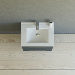 Dansani Mido+ mbelst 60 cm gr mat m/ Amber vask