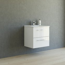 Dansani Mido+ mbelst 60 cm hvid hjglans m/ Amber vask