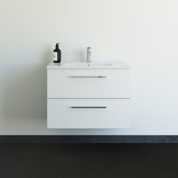 Dansani Mido+ mbelst 80 cm hvid hjglans m/ Amber vask