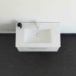 Dansani Mido+ mbelst 80 cm hvid hjglans m/ Amber vask