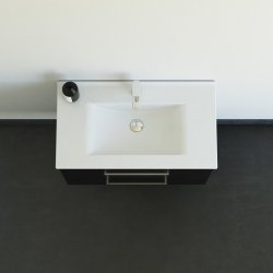 Dansani Mido+ mbelst 80 cm sort struktur m/ Amber vask